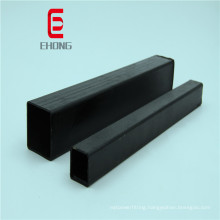 hollow section carbon steel pipe and tube ! 0.5-1mm full black bright annealed furniture grade square pipe tube